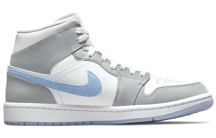 JORDAN 1 Mid Wolf Grey Aluminum Women's 3