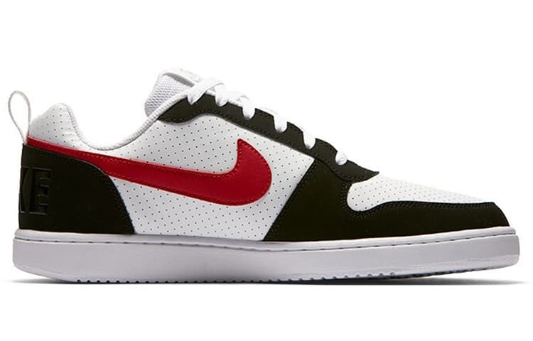 Nike Court Borough Low White Black Red 3