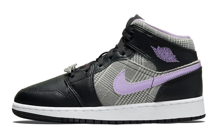 Jordan 1 Mid SE Houndstooth GS