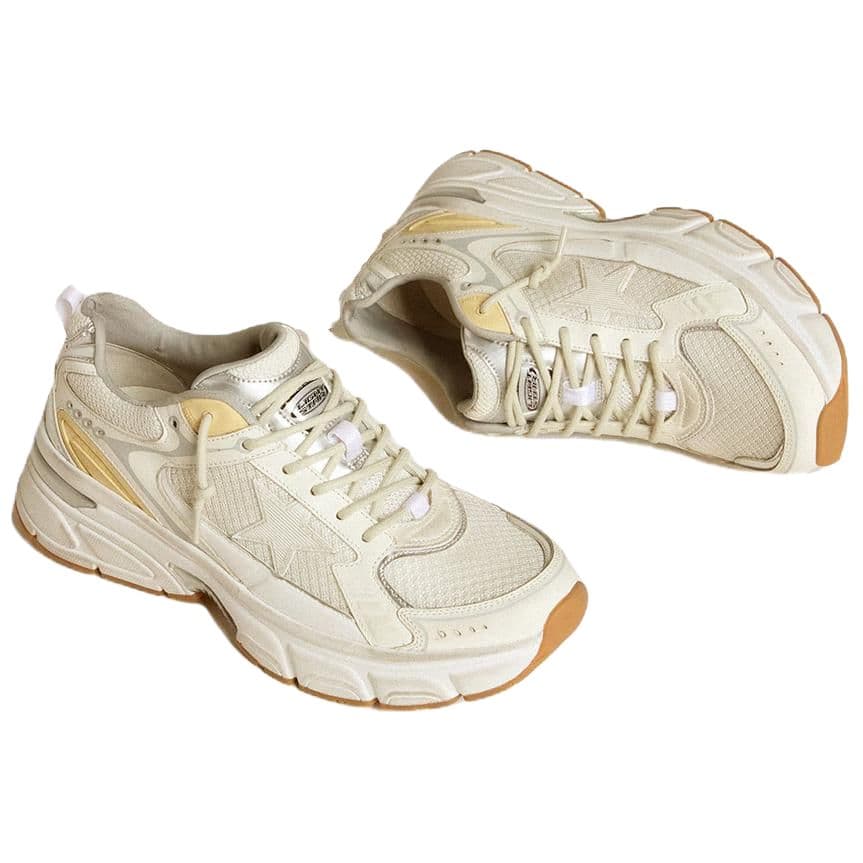 Golden Goose Lightstar Low-Top Casual Shoes Women's Pure White 5