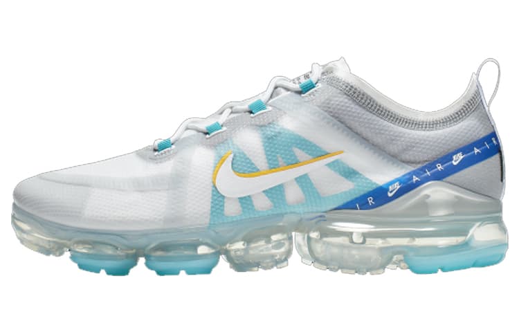 Nike Air VaporMax 2019 White University Gold Wolf Grey 2