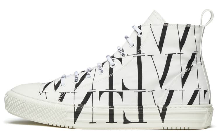 Valentino Giggies Skateboard Shoes Men's Black White