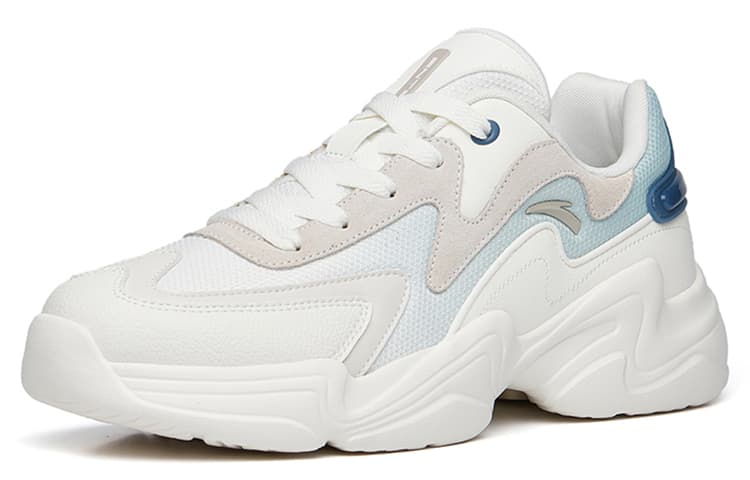 Anta Cushioning Anti-Slip And Wear-Resistant Low-Top Casual Shoes Men's White Blue Gray 3