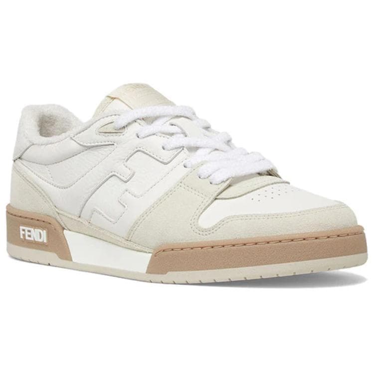 FENDI Match Low Top Suede 'White' 6