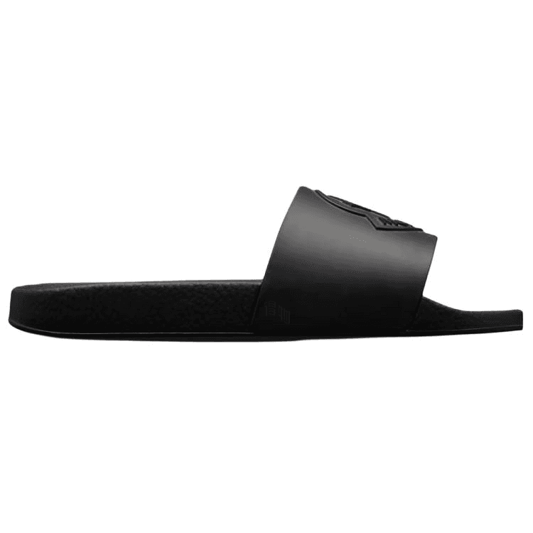 Moncler Basile Round-Toe Open-Toe Slide Sandals 3cm Men's Black 3