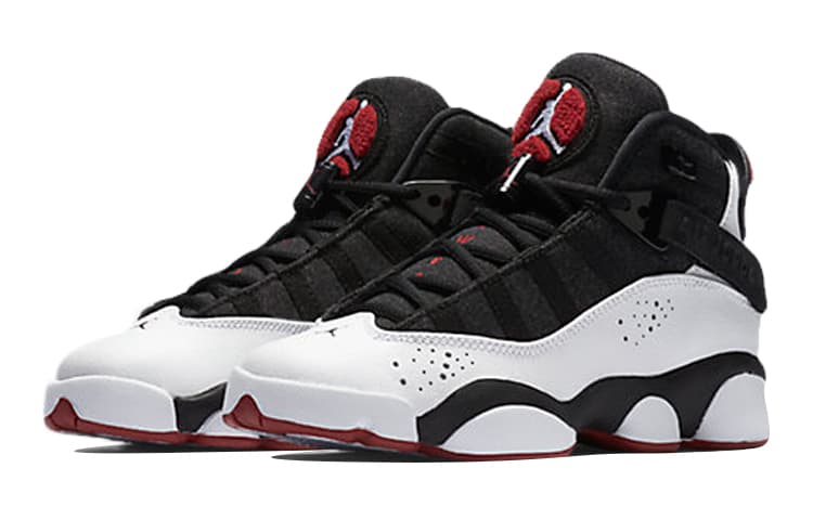 Jordan 6 Rings Black Gym Red GS 6