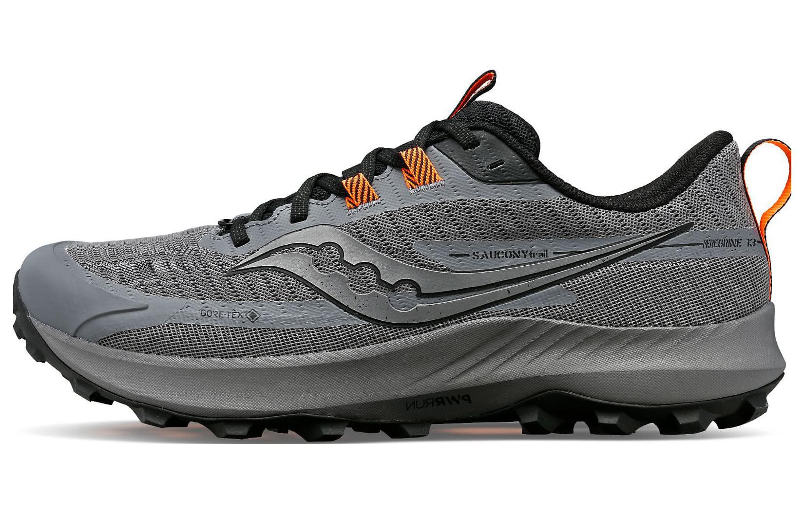 Saucony Peregrine 13 Peregrine Falcon 13 Cushioning Anti-Slip And Wear-Resistant Low-Top Running Shoes Men's Gray 2
