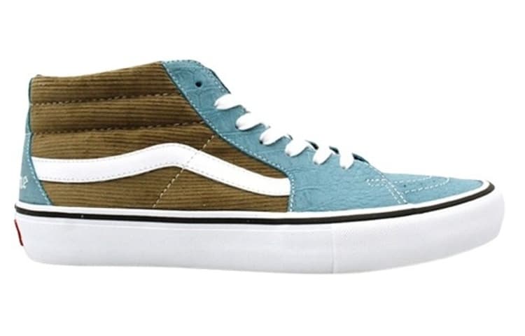 Sk8 Mid Supreme X Vans Pro 'Corduroy Croc' 3