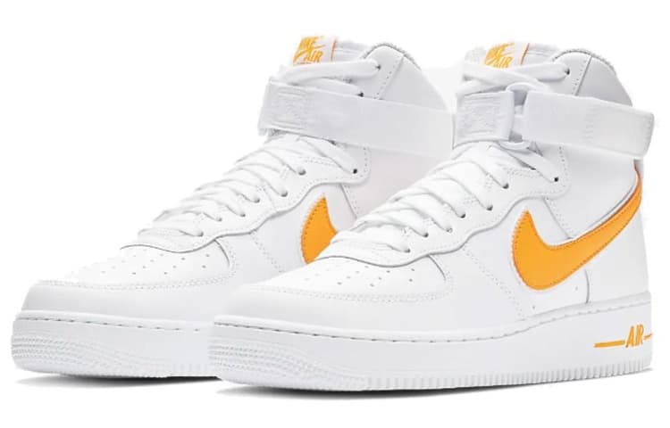 Nike Air Force 1 High White University Gold 5