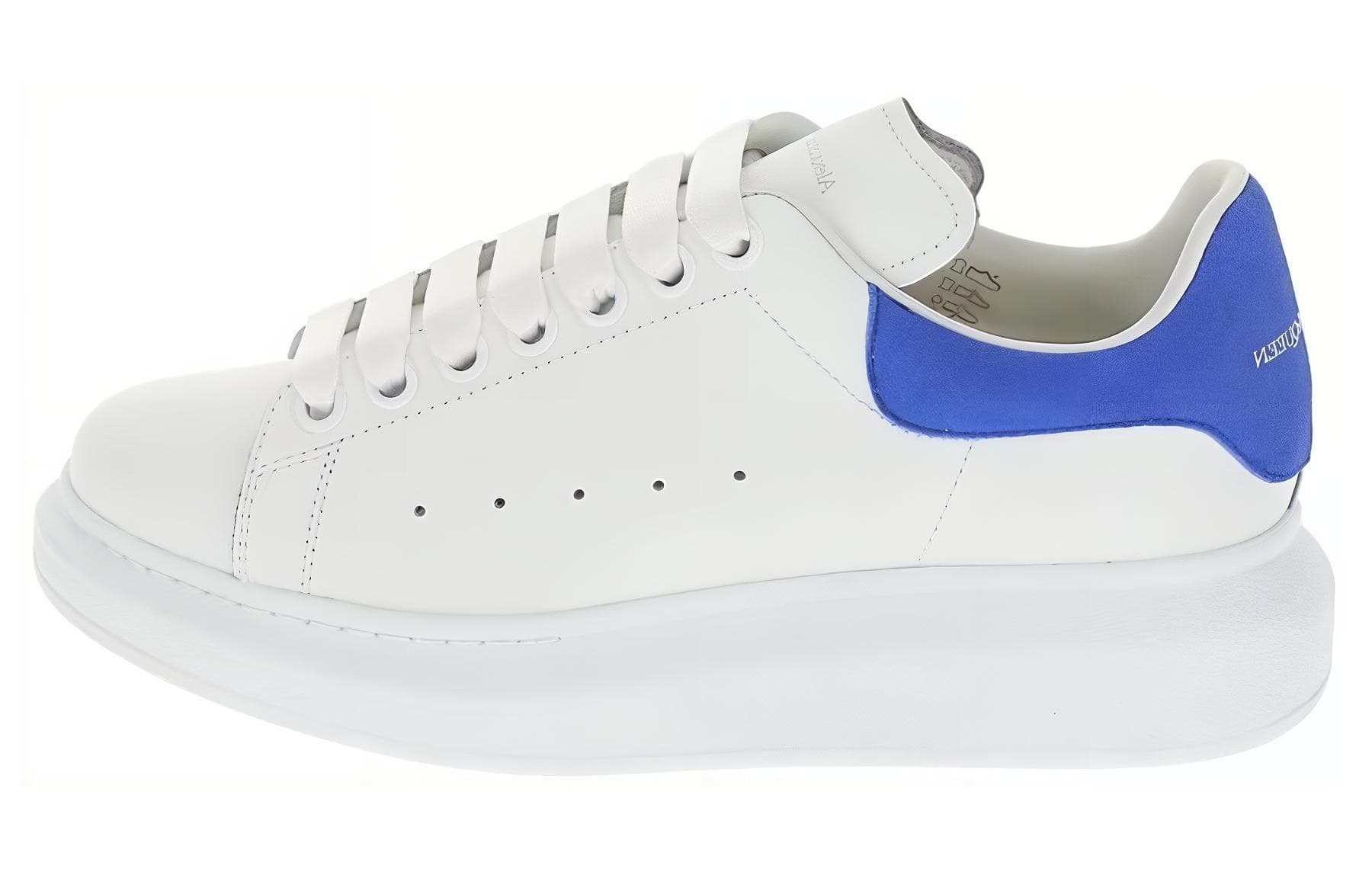 Alexander McQueen Oversized White Electric Blue Women's