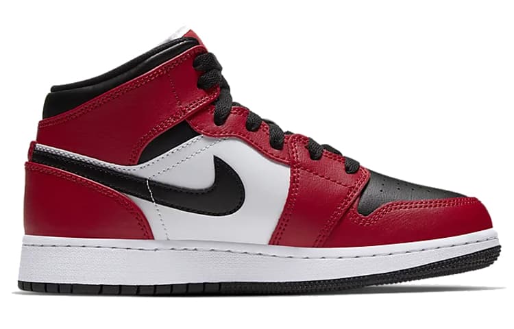 Jordan Kids Air Jordan 1 Mid "Chicago Black Toe" Sneakers 3