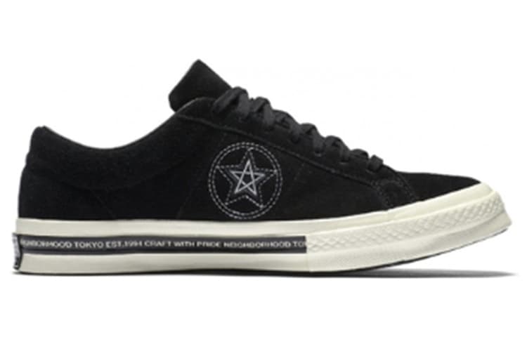 Converse One Star 74 Ox Neighborhood Black Women's 3