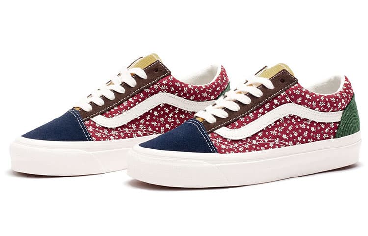 Vans Style 36 Lightweight Cozy Skateboarding Shoes Unisex Blue Green Red 3