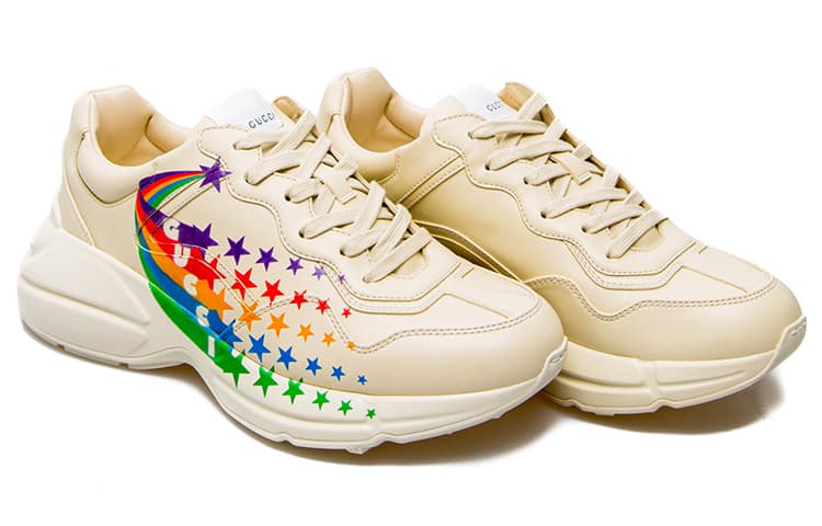 GUCCI Rhyton Sport Chunky Sneakers Men's Ecru 6