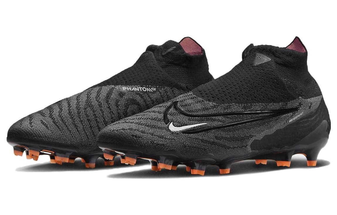 Nike Gripknit Phantom Gx Elite Dynamic Fit Fg Black Dark Smoke Grey Total Orange 6
