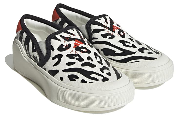 Adidas Stella McCartney X Women's Court Slip On 'Animal Print' Women's 6