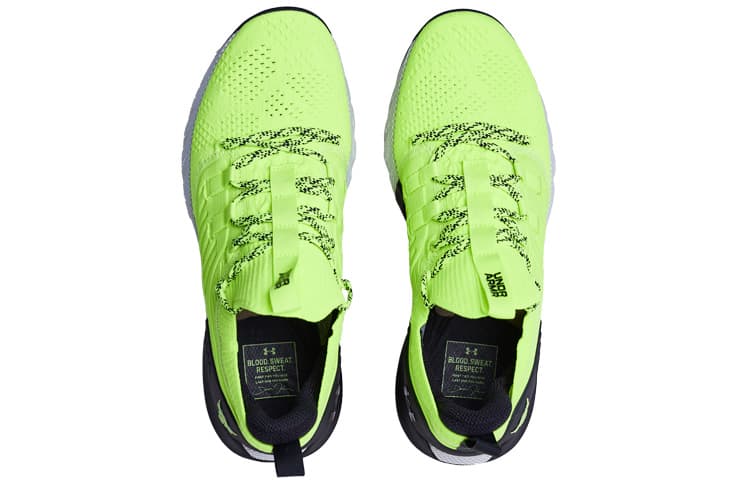 Under Armour Project Rock 3 High Vis Yellow Black 6