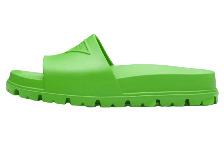 PRADA Comfort Casual Slide Sandals Men's Green