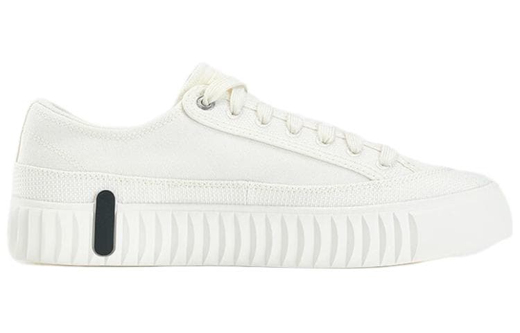 FILA Gear Anti-Slip Wear-Resistant Low-Top Skateboard Shoes Women's White 4