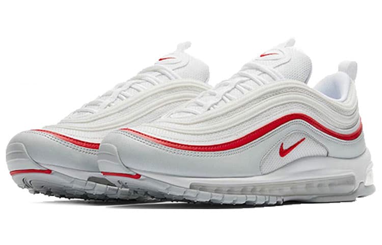 Nike Air Max 97 White Pure Platinum University Red 5
