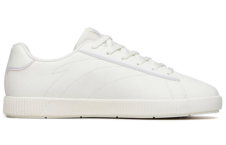 ANTA Skateboard Shoes Women's Low-Top Ivory White/Misty Purple 5