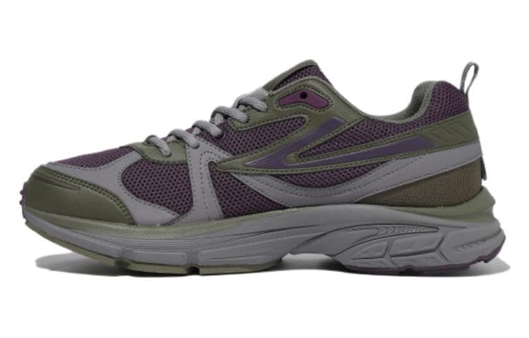 FILA Fronto Fabric Comfortable Low-Top Casual Lifestyle Shoes Unisex Green Purple Korean Style 2