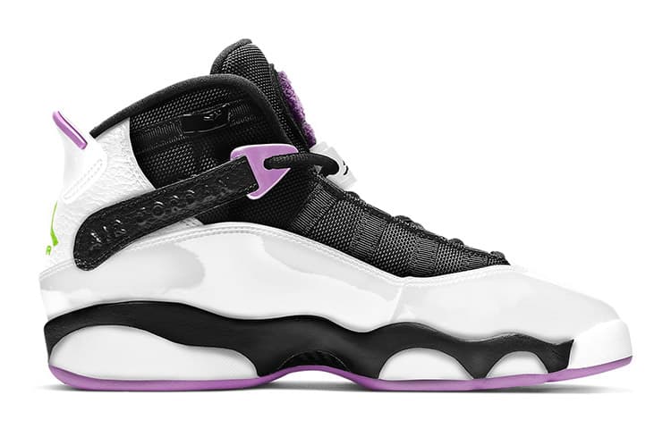 Jordan 6 Rings White Light Purple GS 4