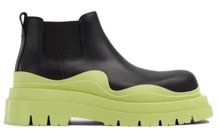 Bottega Veneta BV Tir Ankle-Length Chelsea Boots 5.5cm Men's Black Green Avocado Green 4