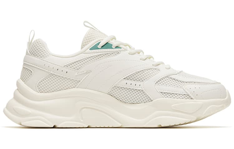 Anta Life Collection Lightweight Low Top Sports Casual Shoes Men's White Green 3