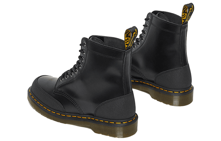 Dr.Martens 1460 Guard Panel Leather Lace Up Boots 'Black' 5