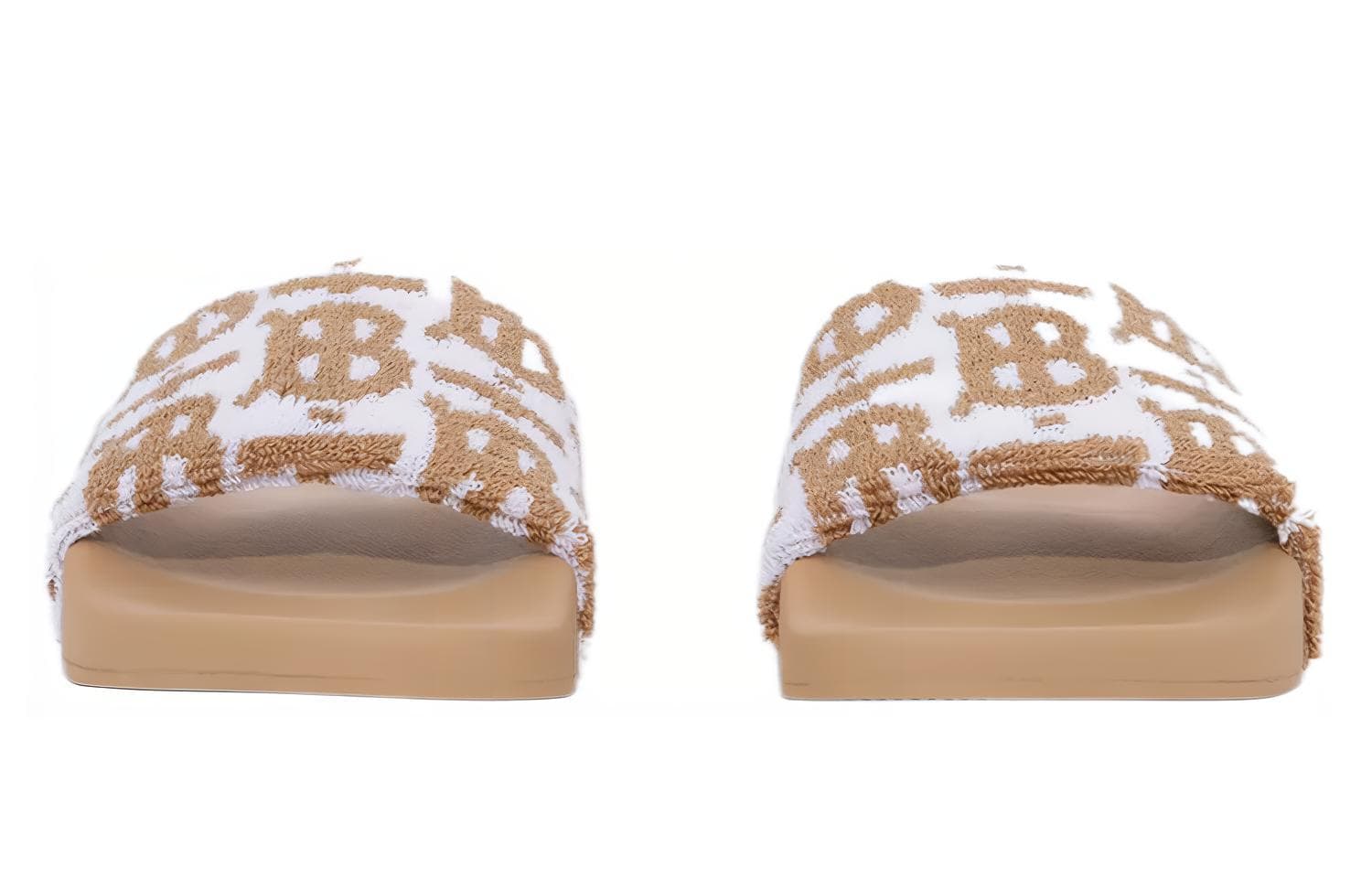 Burberry Monogram Cotton Slides Women's 6