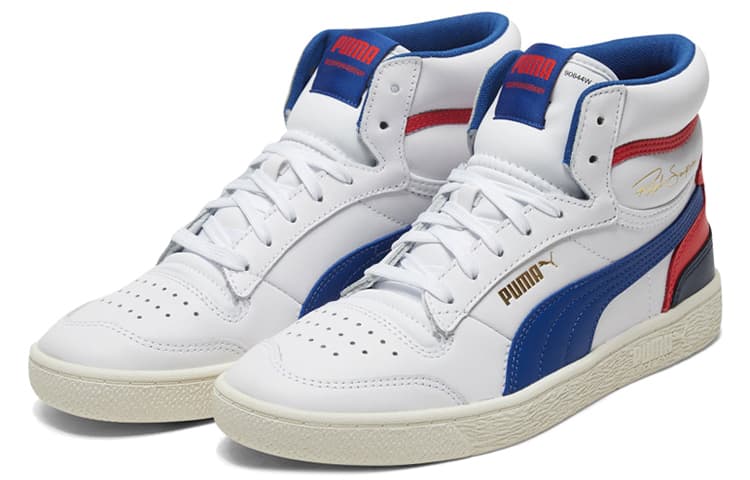 PUMA Ralph Sampson Mid Og White Blue Red 6