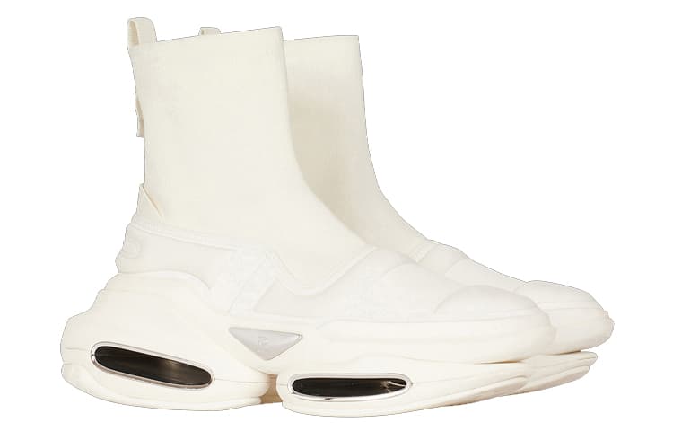 BALMAIN B-Bold Cushioning Anti-Slip And Wear-Resistant High-Top Sports Lifestyle Casual Shoes Men's White 4