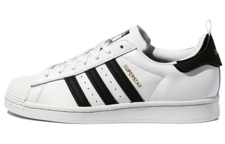Adidas Originals Superstar Shoes 'Black White Gold' 2