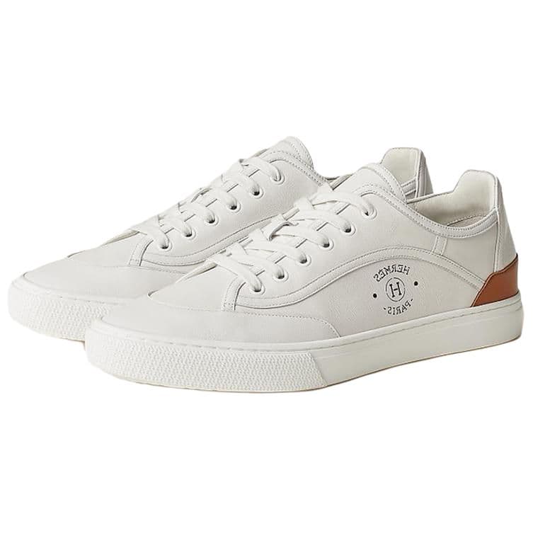 HERMES Get Low Top Stylish Skateboarding Shoes Men's White 5