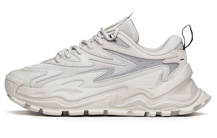Anta Hot Cushioning Anti-Slip And Wear-Resistant Low-Top Chunky Sneakers Women's Gray