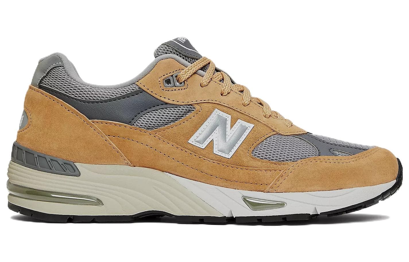 New Balance 991 MiUK Tan Grey Dark Grey 4