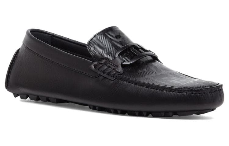 FENDI Logo Detailed Slip-On Loafers 5