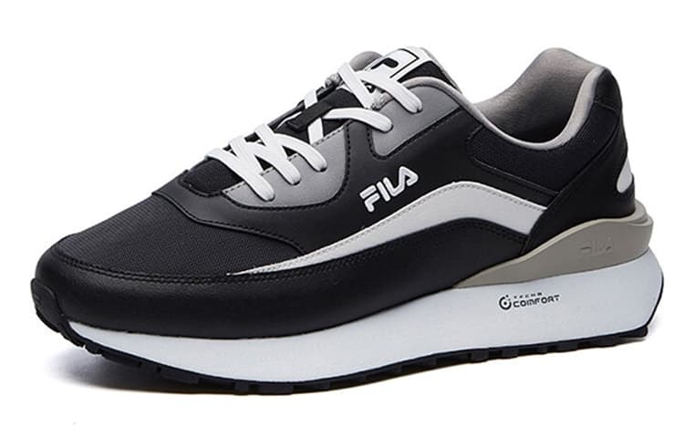 FILA Jogger Low Top Running Shoes Men's Black Gray 3