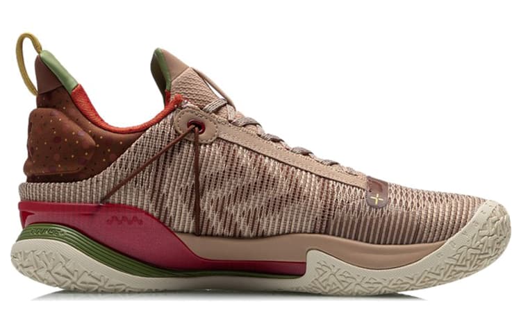 LiNing Blitz 7 Premium Premium Cushioning Anti-Slip And Wear-Resistant Rebound Low-Top Basketball Shoes Light Taupe 3