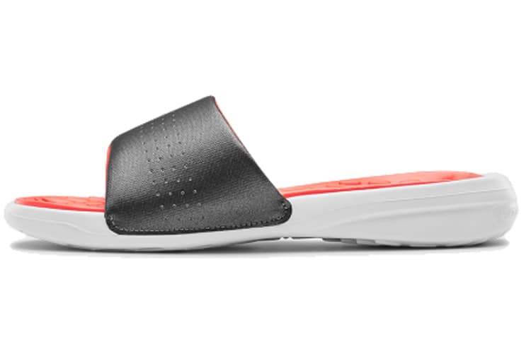 Under Armour Playmaker Fixed Strap Slippers Black/Orange Women's 2