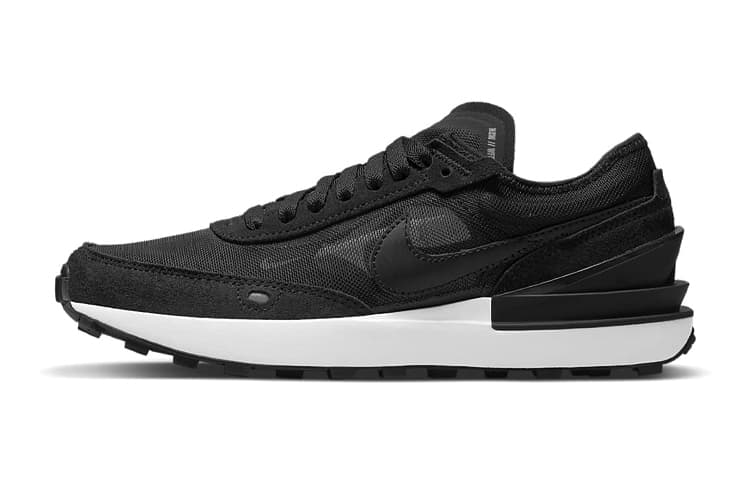 Nike Waffle One Black White Orange Black GS