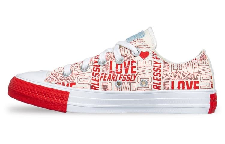 Converse Love Fearlessly Chuck Taylor All Star Low Top Red Women's 4