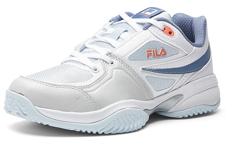 FILA Cushioning Anti-Slip And Wear-Resistant Low-Top Casual Shoes Women's White Blue 3