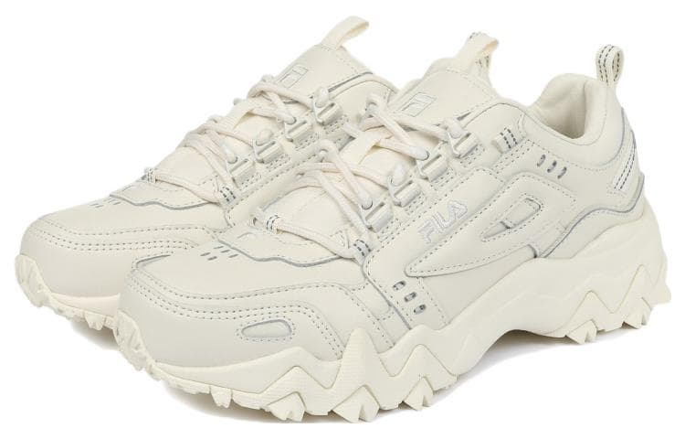 FILA Oakmont Cushioning Anti-Slip And Wear-Resistant Low-Top Casual Shoes Unisex Ecru Korean Style 5