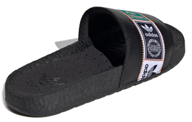 Adidas Originals Adilette Boost Printing Unisex Slippers 'Green Black' 6