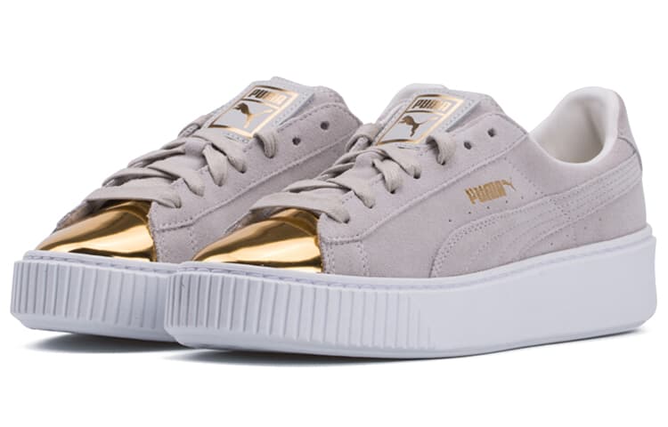 PUMA Suede Platform Gold Gold Women's 6
