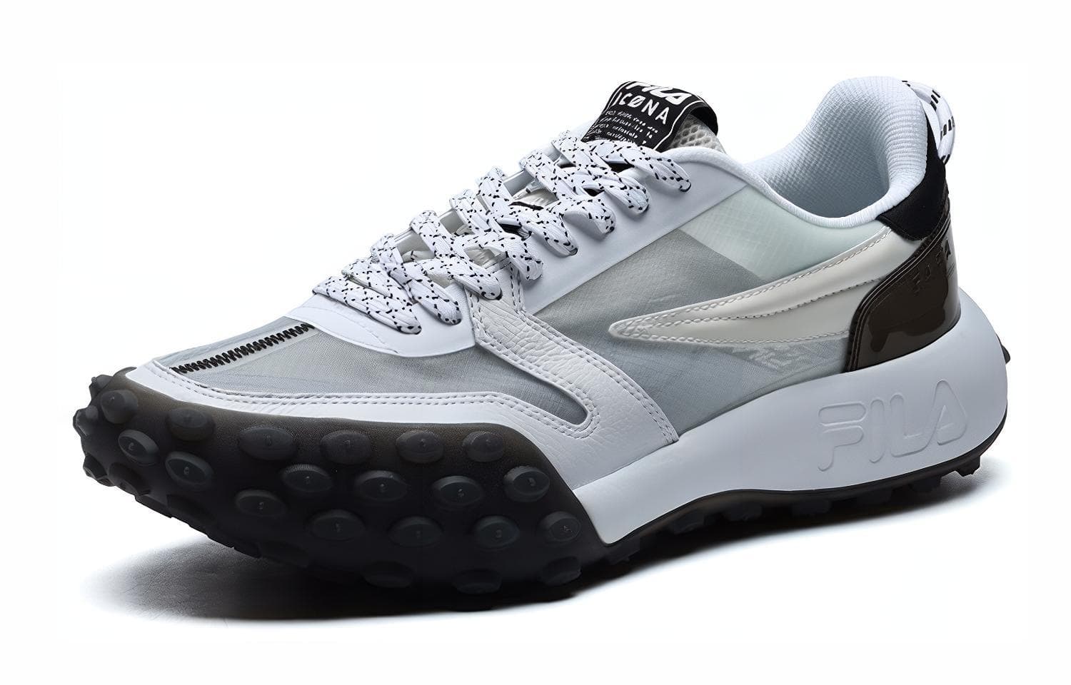 FILA Gara Cushioning Anti-Slip Wear-Resistant Breathability Low-Top Chunky Sneakers Men's Cloud Dancing White 5