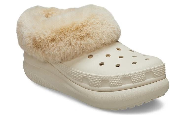 Crocs Furever Crush Shoe Clogs 'Bone' 6