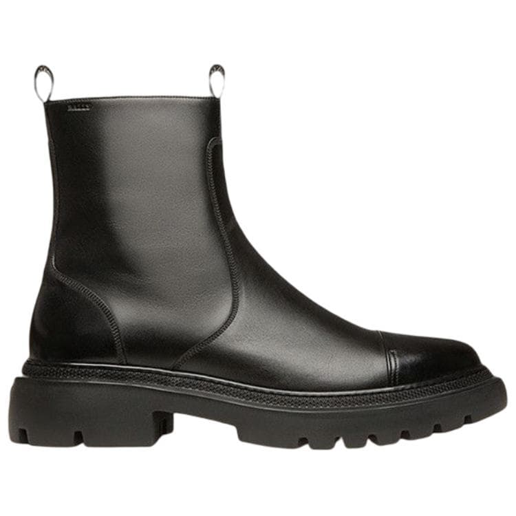 BALLY Calfskin Fashion Ankle Boots Men's Black 3